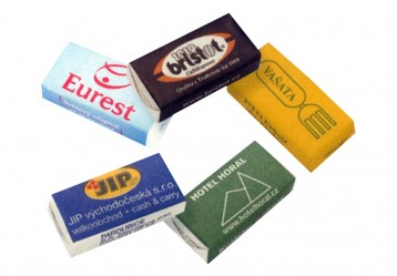 cukr kostka, reklamní sladkosti