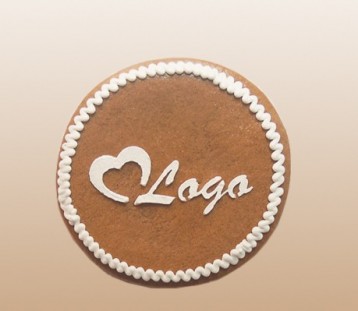  reklamní pardubický perník s logem, reklamní sladkosti, logo grafické