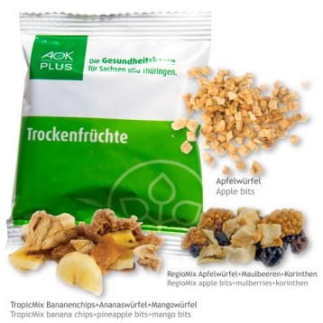 bio ovocný mix, reklamní sladkosti