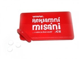 reklamní sladkosti s potiskem,  pastilky v krabičce s reklamním potiskem, firemní potis