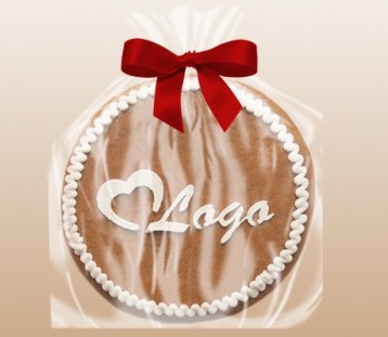  reklamní pardubický perník s logem, reklamní sladkosti
, logo grafické