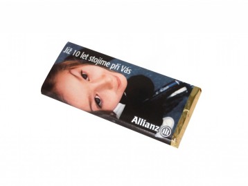 reklamní mlsání, reklamní sladkosti, čokoláda s potiskem, drobná reklamní čokoláda s potiskem