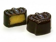 belgické pralinky, heather krém v hořké čokoládě