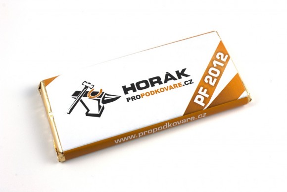 čokoláda 40g - PRO PODKOVÁŘE, reklamní sladkosti 