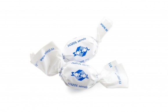 Reklamní bonbón s potiskem, maxi premium