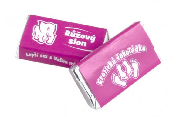 čokoláda Napolitan 5g, RŮŽOVÝ SLON, reklamní sladkosti