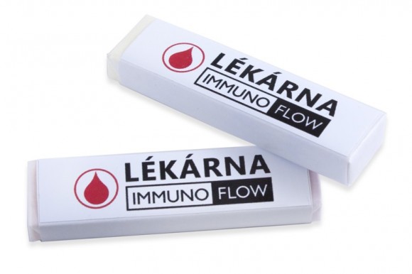 lipo s tištěnou etiketou - IMMUNO, reklamní sladkosti