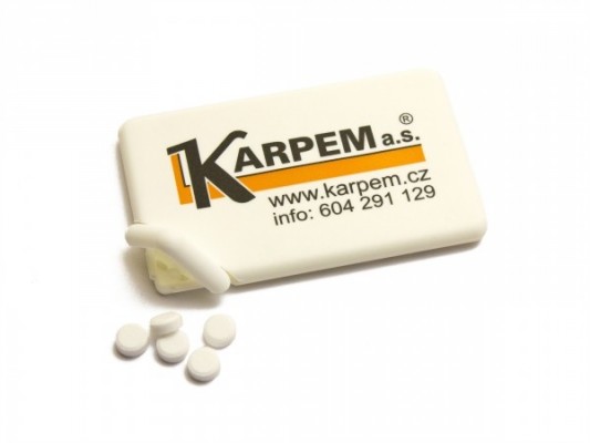mint karty - KARPEM, reklamní sladkosti