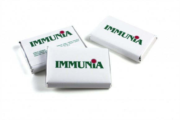 čokoláda 10g IMMUNIA, reklamní sladkosti