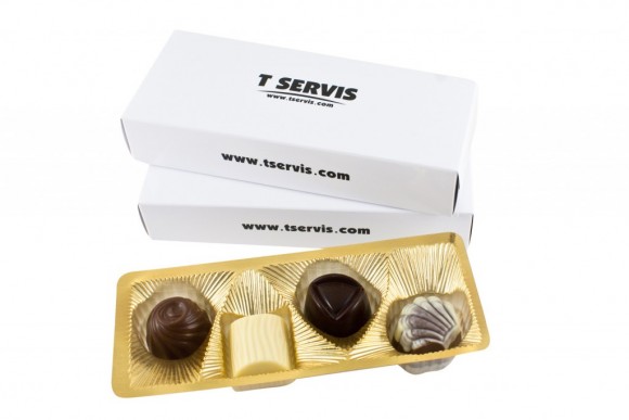 belgické pralinky - T SERVIS, reklamní sladkosti