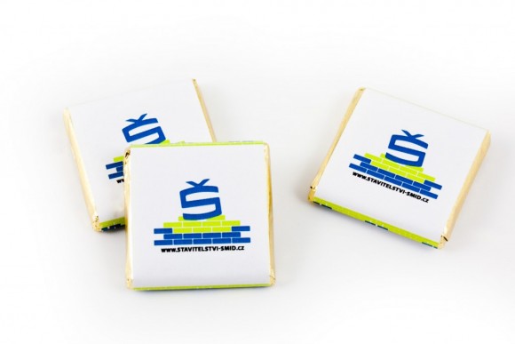 čokoláda 5g - STAVITELSTVÍ ŠMÍD, reklamní sladkosti