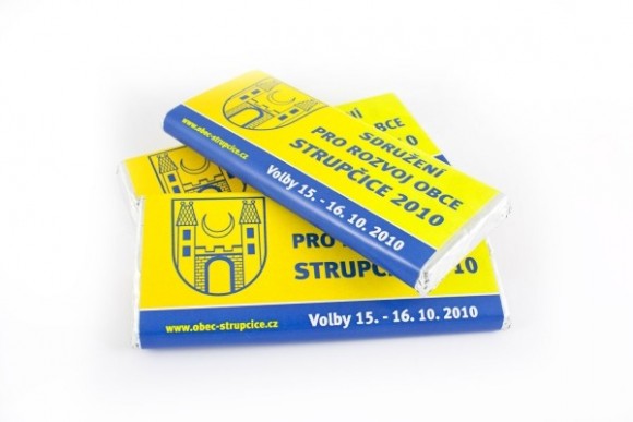 čokoláda 40g - STUPČICE, reklamní sladkosti