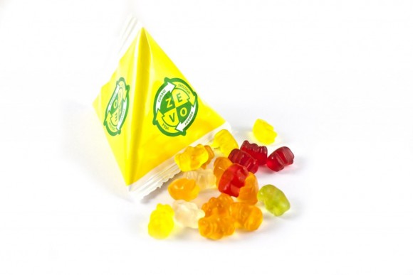 gumoví medvídci pyramida - ZEVO, reklamní sladkosti